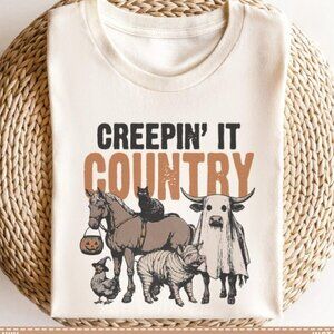 Funny western graphic T-shirt - Creepin' it country Tee